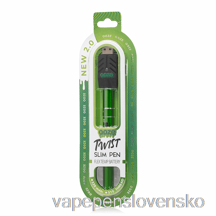Ooze Slim Twist Pen 2.0 Flex Temp Battery Slime Green Vape Slovensko